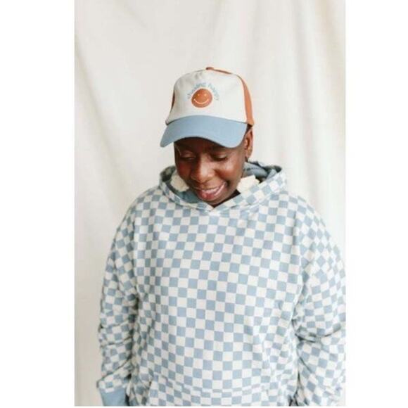 GOUMI Cap Hat StrapBack Adjustable “Chasing Happy” 22-23” Unisex 100% Cotton NEW - Picture 2 of 11